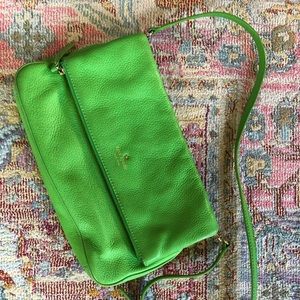 Kate Spade green leather crossbody bag
